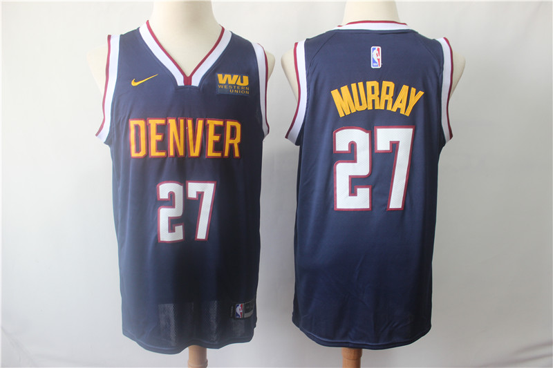 Men Denver Nuggets #27 Murray Blue Game Nike NBA Jerseys 3
